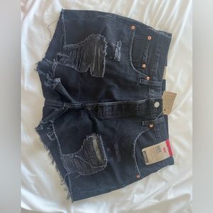 BLACK LEVI 501 JEAN SHORTS | SIZE 31